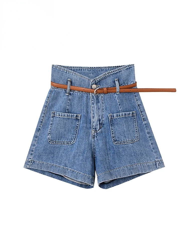 Однотонные женские джинсовые шорты Y2K в стиле ретро, модная новинка 2023, трапециевидная Женская юбка с высокой талией, винтажная уличная одежда в американском стиле 
Однотонные женские джинсовые шорты Y2K в стиле ретро, модная новинка 2023, трапециевидная Женская юбка с высокой талией, винтажная уличная одежда в американском стиле