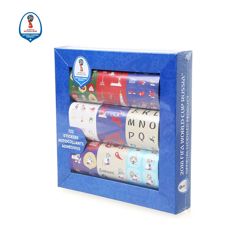 Genuine anti fake World Cup 2018 Russia world cup 3 roll stickers box 
Genuine anti fake World Cup 2018 Russia world cup 3 roll stickers box