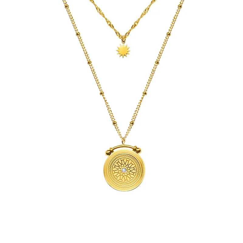 European and American Eight Star Dual Layer Necklaces for Girls 2022 Trending Chain Stainless Steel Plated 18K Gold Jewelry
European and American Eight Star Dual Layer Necklaces for Girls 2022 Trending Chain Stainless Steel Plated 18K Gold Jewelry