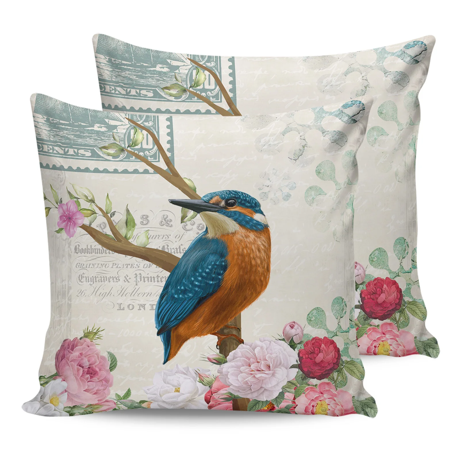 Vintage Flower Kingfisher Pillowcase Two Piece Set Home Sofa Decor Cushion Cover Pillowcase Bed Pillow Cover Printed Pattern
Vintage Flower Kingfisher Pillowcase Two Piece Set Home Sofa Decor Cushion Cover Pillowcase Bed Pillow Cover Printed Pattern