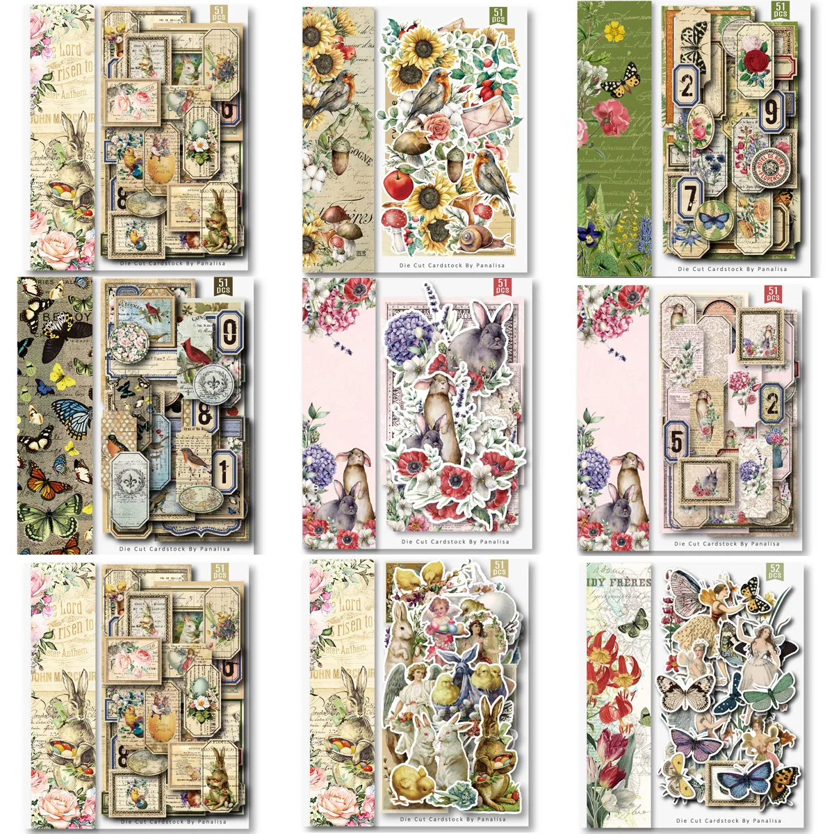 21 Designs 51pcs Vintage Cardstock Die Cuts Collection Kit Scrapbooking Planner Craft Card Making Journaling Project New 2022
21 Designs 51pcs Vintage Cardstock Die Cuts Collection Kit Scrapbooking Planner Craft Card Making Journaling Project New 2022