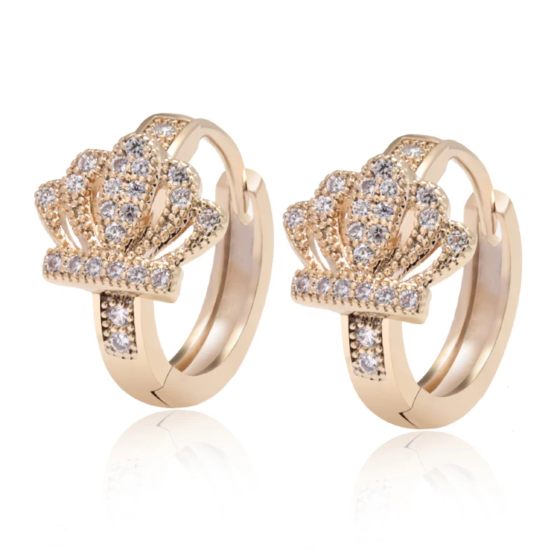 Fashion Zircon Crown Earrings for Women Luxury Gold Plated Jewellery for Women 2022 Classic High Quality Eardrop
Fashion Zircon Crown Earrings for Women Luxury Gold Plated Jewellery for Women 2022 Classic High Quality Eardrop