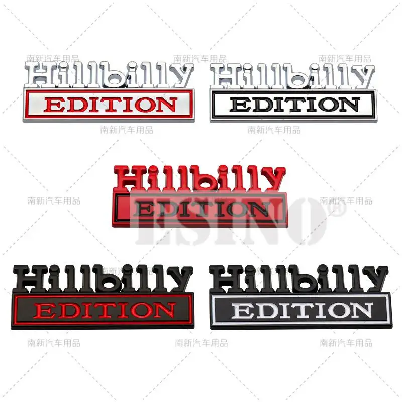 Car Styling 3D Hillbilly Edition Metal Chrome Zinc Alloy Adhesive Emblem Decorative Badge Funny Decal Auto Accessory
Car Styling 3D Hillbilly Edition Metal Chrome Zinc Alloy Adhesive Emblem Decorative Badge Funny Decal Auto Accessory