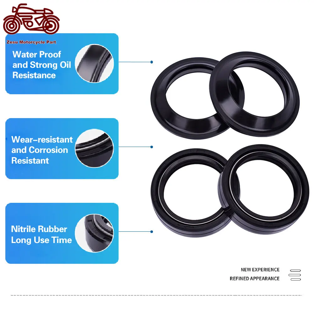 38x50x11 Motor Front Fork Dust Seal and Oil Seal for Kawasaki KX 80 125 250 KDX 200 250 KL 600 650 KZ 1000 1100 ZX 600 750 900
38x50x11 Motor Front Fork Dust Seal and Oil Seal for Kawasaki KX 80 125 250 KDX 200 250 KL 600 650 KZ 1000 1100 ZX 600 750 900