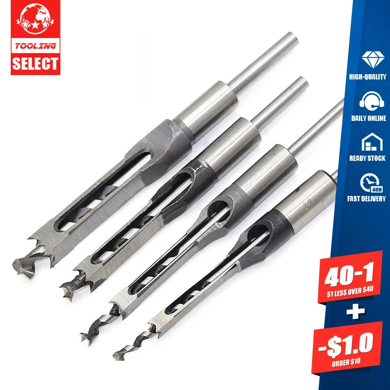 Twist Drill Bits Square Auger Mortising Chisel Drill Set High-Speed Steel Woodworking Hole Extended Saw Tools Kit Dropshipping
Twist Drill Bits Square Auger Mortising Chisel Drill Set High-Speed Steel Woodworking Hole Extended Saw Tools Kit Dropshipping