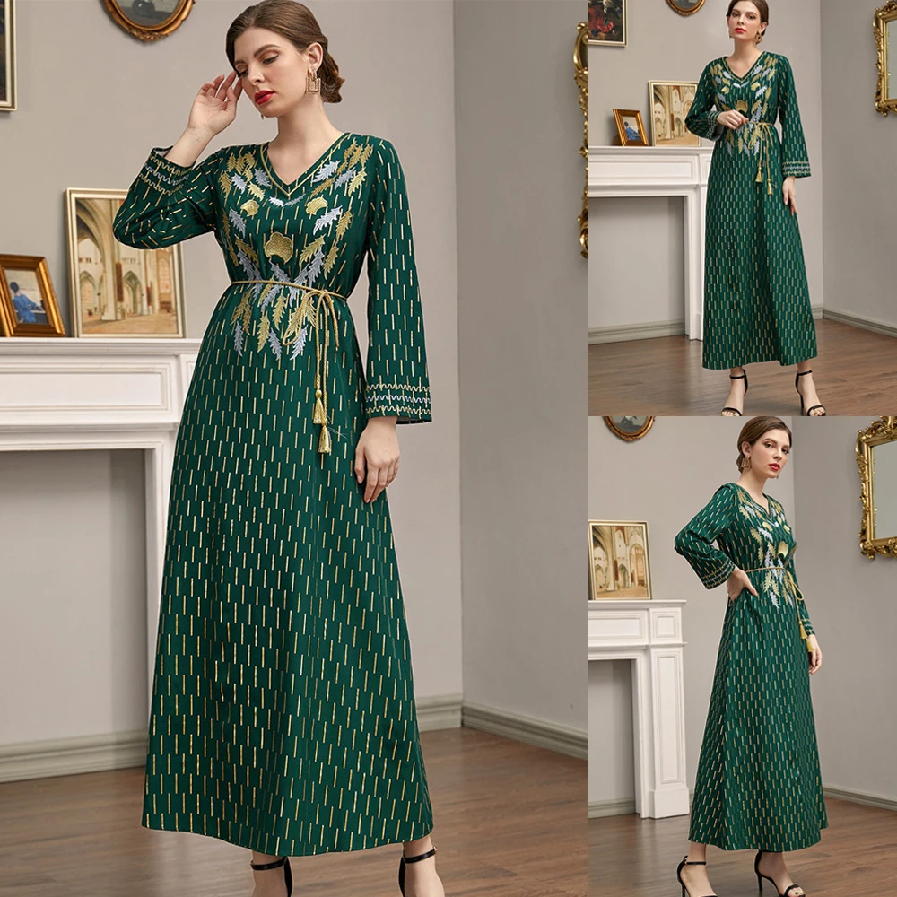 Abayas Arabic Muslim Women Long Dress Islamic Clothing Ramadan Embroidery Ethnic Maxi Robe Turkey Malaysia Middle East Jalabiya
Abayas Arabic Muslim Women Long Dress Islamic Clothing Ramadan Embroidery Ethnic Maxi Robe Turkey Malaysia Middle East Jalabiya