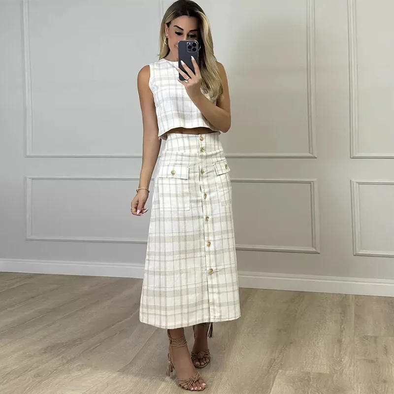 Autumn New Pattern Printing Sweet and Fresh Short Tank Top High Waist Half Skirt Two Piece Set Small Fragrant Wind Set traf y2k
Autumn New Pattern Printing Sweet and Fresh Short Tank Top High Waist Half Skirt Two Piece Set Small Fragrant Wind Set traf y2k