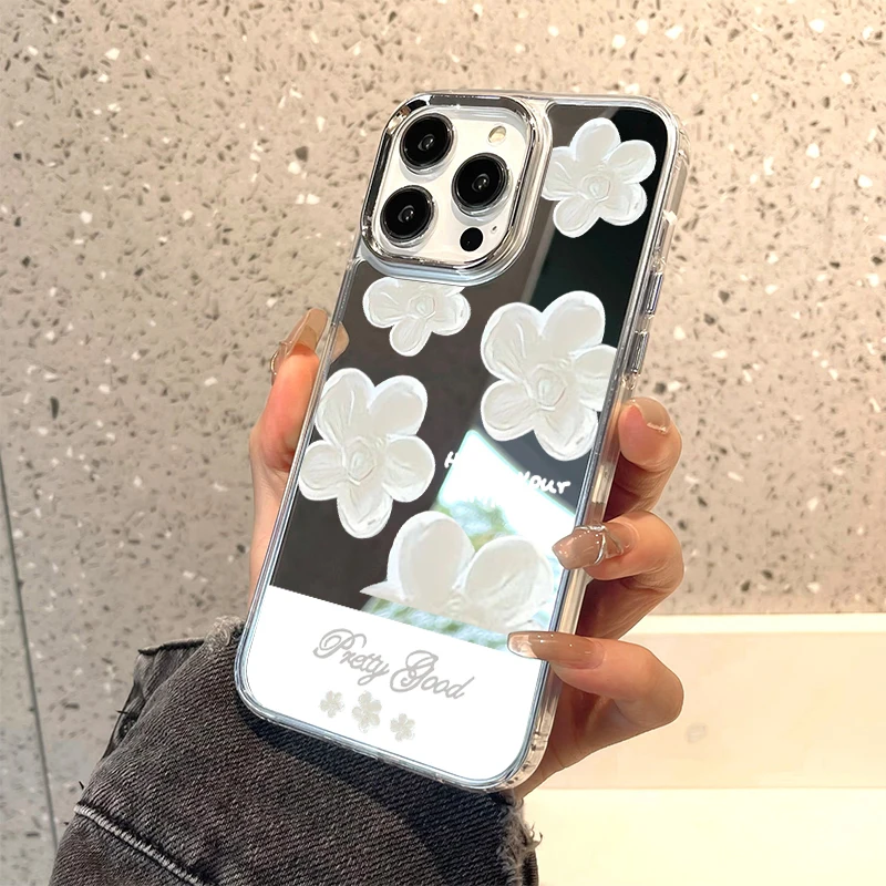 Phone Flower Mirror Case For Iphone 14 Funda Iphone 14 12 13 11 Pro Max Iphone11 XR XS Max X Flower Shockproof Protective Funda
Phone Flower Mirror Case For Iphone 14 Funda Iphone 14 12 13 11 Pro Max Iphone11 XR XS Max X Flower Shockproof Protective Funda