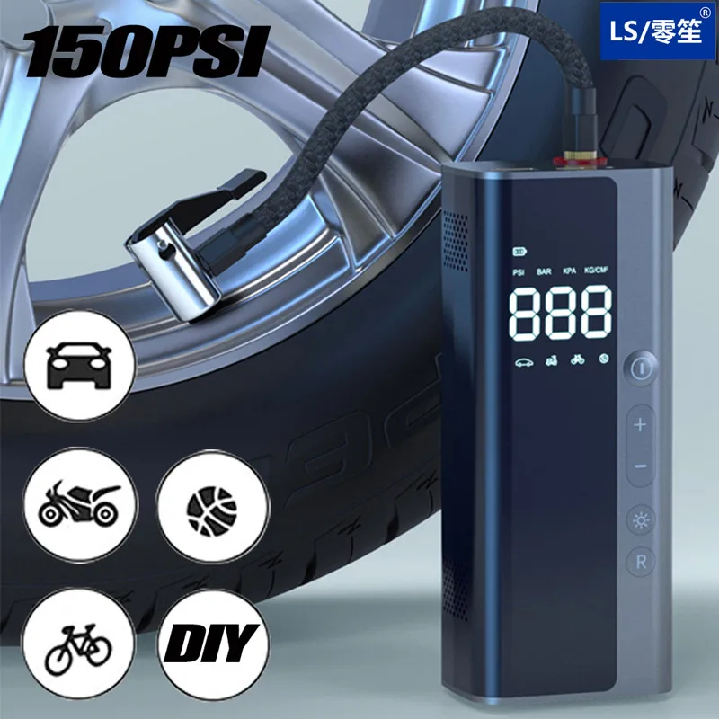For Xiaomi Car Air Compressor 12V 150PSI Electric Wireless Portable Tire Inflator Pump for Motorcycle Bike Boat AUTO Tyre Balls
For Xiaomi Car Air Compressor 12V 150PSI Electric Wireless Portable Tire Inflator Pump for Motorcycle Bike Boat AUTO Tyre Balls