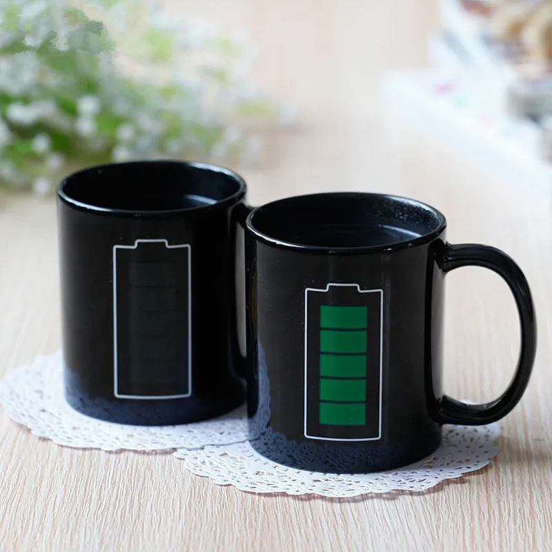 Battery Magic Mug Positive Energy Color Changing Cup Ceramic Discoloration Coffee Tea Milk Mugs Novelty Gifts
Battery Magic Mug Positive Energy Color Changing Cup Ceramic Discoloration Coffee Tea Milk Mugs Novelty Gifts