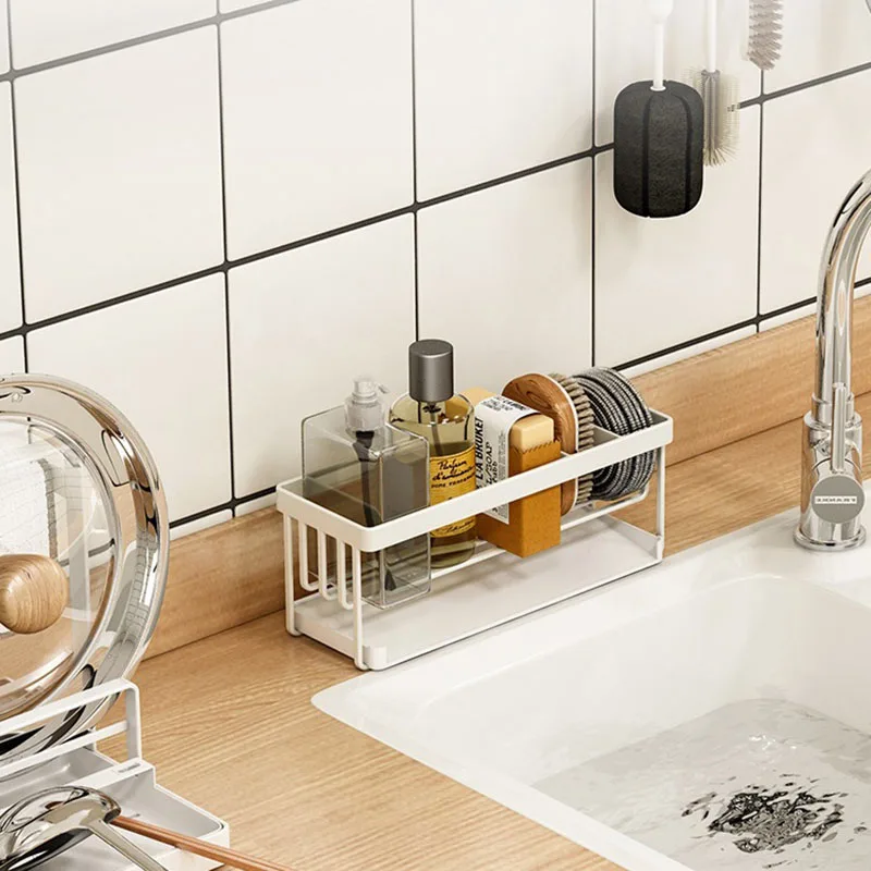 Kitchen Drain Shelving Counter Top Sink Washing Supplies Storage Drain Rack Organizer Storage rack Sponge Kitchen Accessories
Kitchen Drain Shelving Counter Top Sink Washing Supplies Storage Drain Rack Organizer Storage rack Sponge Kitchen Accessories