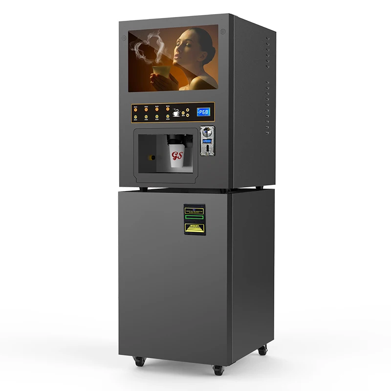 Automatic Commercial Coffee and Tea Vending Machine GTS204 for Turkish & Arabic Coffee Coin Bill Card QC Code Instant Drinks
Automatic Commercial Coffee and Tea Vending Machine GTS204 for Turkish & Arabic Coffee Coin Bill Card QC Code Instant Drinks