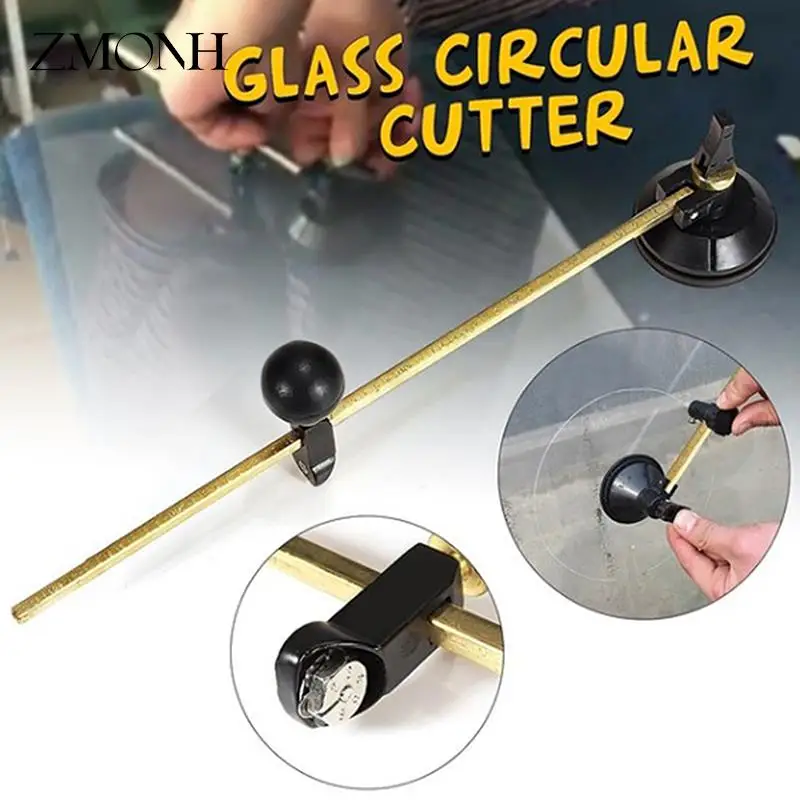 Circle Glass Cutter 6 Wheels Compasses Circular Cut with Suction Cup Professional Circle Glass Bottle Cutting Tools
Circle Glass Cutter 6 Wheels Compasses Circular Cut with Suction Cup Professional Circle Glass Bottle Cutting Tools