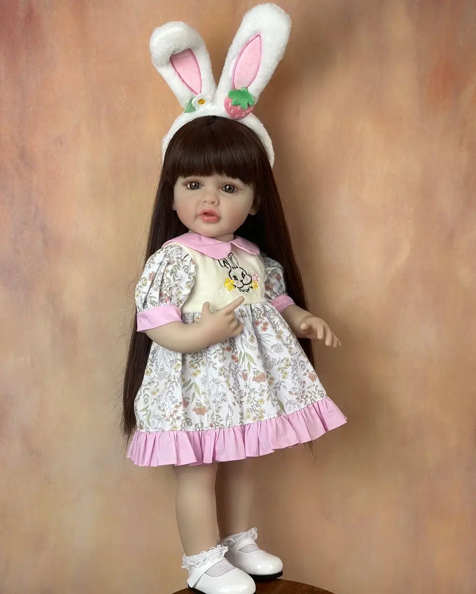 BZDOLL 55 CM Full Silicone Soft Reborn Baby Girl Doll Toy Lifelike Princess Toddler Art Bebe Birthday Gifts for Child
BZDOLL 55 CM Full Silicone Soft Reborn Baby Girl Doll Toy Lifelike Princess Toddler Art Bebe Birthday Gifts for Child