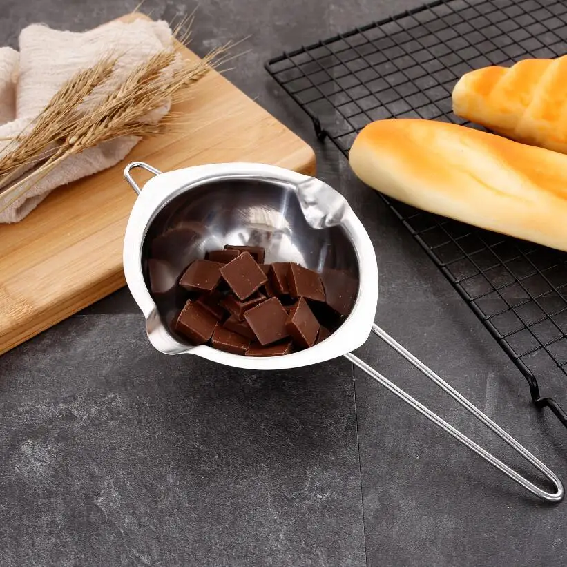 1Pcs 410 Stainless Steel Baking Tools Chocolate Melting Pot Butter Candy Warmer Milk Bowl Kitchenware
1Pcs 410 Stainless Steel Baking Tools Chocolate Melting Pot Butter Candy Warmer Milk Bowl Kitchenware