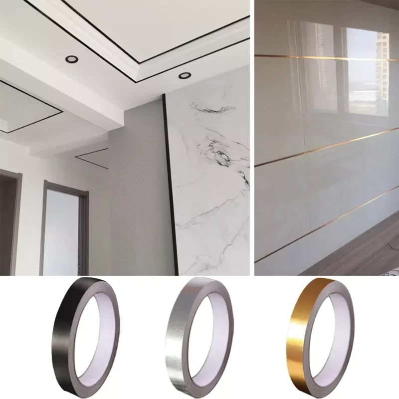0.5/1/2*5000cm Silver Gold Adhesive Floor Tile Strip Seam Sticker Copper Foil Tape Waterproof Wall Sealing Tape Home Decoration
0.5/1/2*5000cm Silver Gold Adhesive Floor Tile Strip Seam Sticker Copper Foil Tape Waterproof Wall Sealing Tape Home Decoration