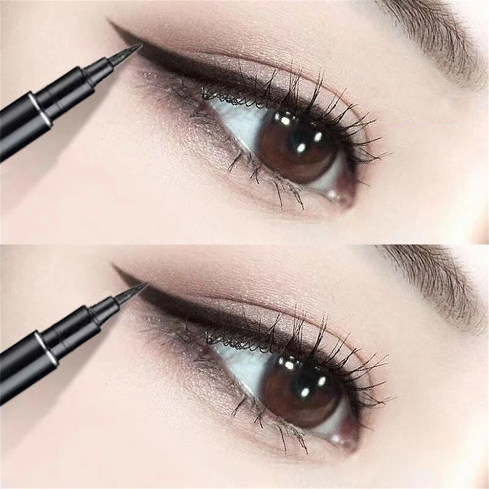 

Black Liquid Eyeliner Waterproof Long Lasting Eye Liner Pencil Quick Drying Not Bloom Natural Eyeliner Liquid Pen Cosmetic Tools