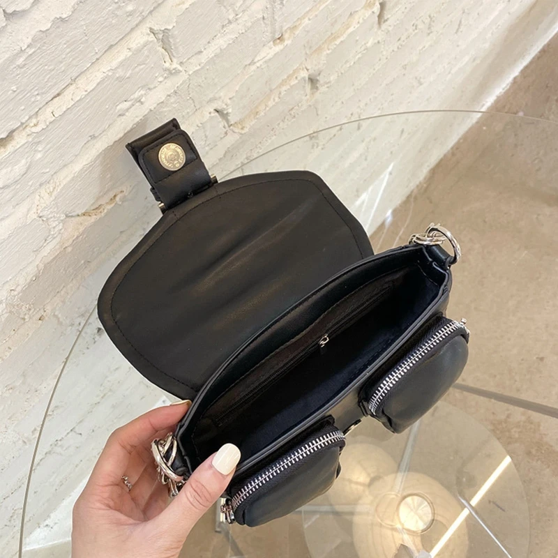 PU Leather Underarm Bag Trendy Chain Crossbody Bag Fashion Zipper Shoulder Bag Mini Tote Handbag for Women 
PU Leather Underarm Bag Trendy Chain Crossbody Bag Fashion Zipper Shoulder Bag Mini Tote Handbag for Women