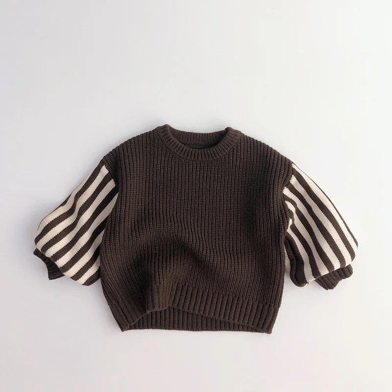 Children Sweater Knitted Pullover 2022 Autumn and Winter Round Neck Striped Boy's Sweater Cuff Head Retro Knitted Pullover
Children Sweater Knitted Pullover 2022 Autumn and Winter Round Neck Striped Boy's Sweater Cuff Head Retro Knitted Pullover