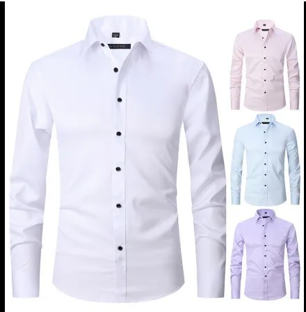 Stretch shirt men's long sleeve shirt men's coat slim solid color button up shirt men dress shirt
Stretch shirt men's long sleeve shirt men's coat slim solid color button up shirt men dress shirt