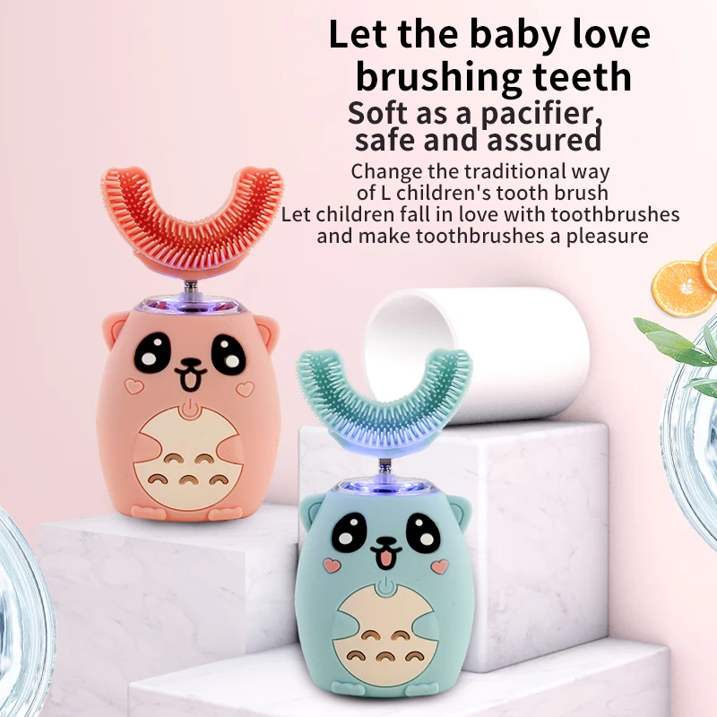 Children's Electric Toothbrush U-shape Portable Music Food Grade Silicone Ultrasonic Baby Fully Automatic Waterproof Cartoon
Children's Electric Toothbrush U-shape Portable Music Food Grade Silicone Ultrasonic Baby Fully Automatic Waterproof Cartoon