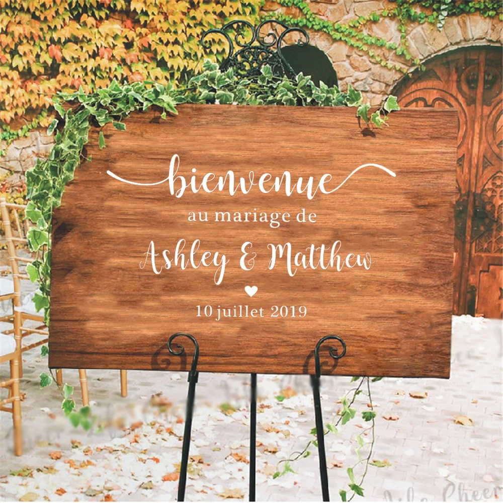 French Style Wedding Welcome Mirror Wall Stickers Custom Names Decals Wedding Sign Vinyl Murals Romantic Mariage Décor HW002
French Style Wedding Welcome Mirror Wall Stickers Custom Names Decals Wedding Sign Vinyl Murals Romantic Mariage Décor HW002