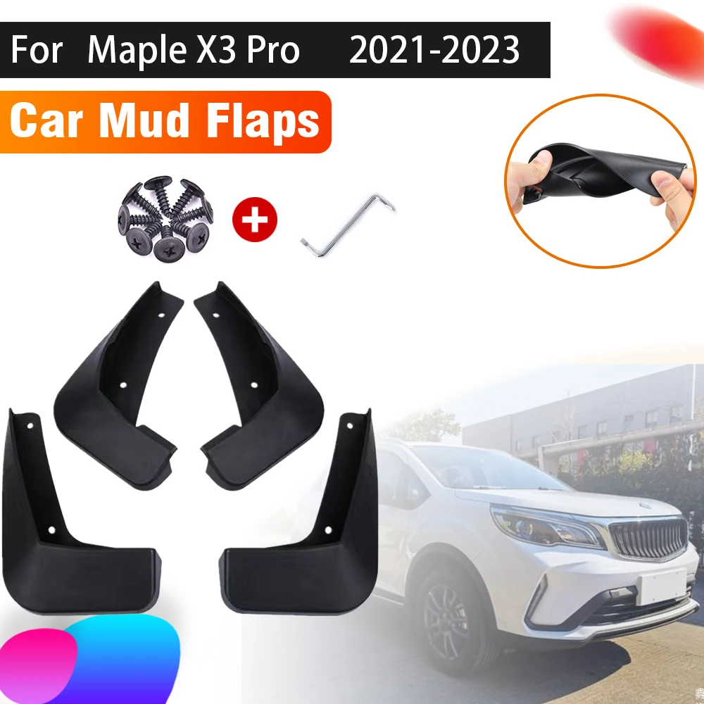 4 PCS Car Mudguards For Maple X3 Pro Geely Yuanjing X3 Pro 2021~2023 Car Splash Guard Front Rear Mud Flaps Accessories Fenders 
4 PCS Car Mudguards For Maple X3 Pro Geely Yuanjing X3 Pro 2021~2023 Car Splash Guard Front Rear Mud Flaps Accessories Fenders