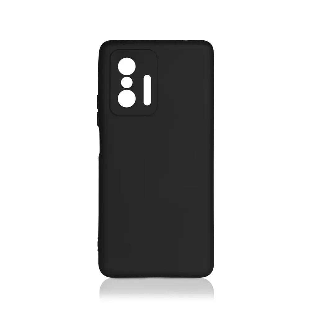 

Силиконовый чехол с микрофиброй для телефона Xiaomi 11T/11T Pro смартфона Сяоми 11Т/11Т Про (черный) DF xiOriginal-25 (black)