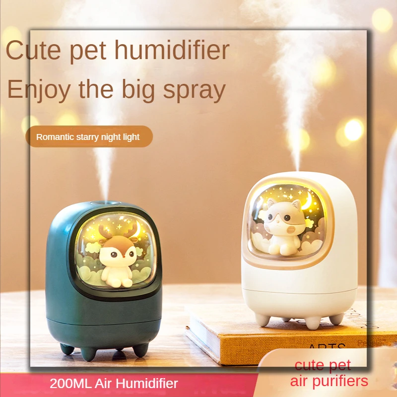 Air Humidifier Small Household Office Bedroom Desktop Mini Cute Mute Portable Heavy Fog Aromatherapy Diffuser
Air Humidifier Small Household Office Bedroom Desktop Mini Cute Mute Portable Heavy Fog Aromatherapy Diffuser