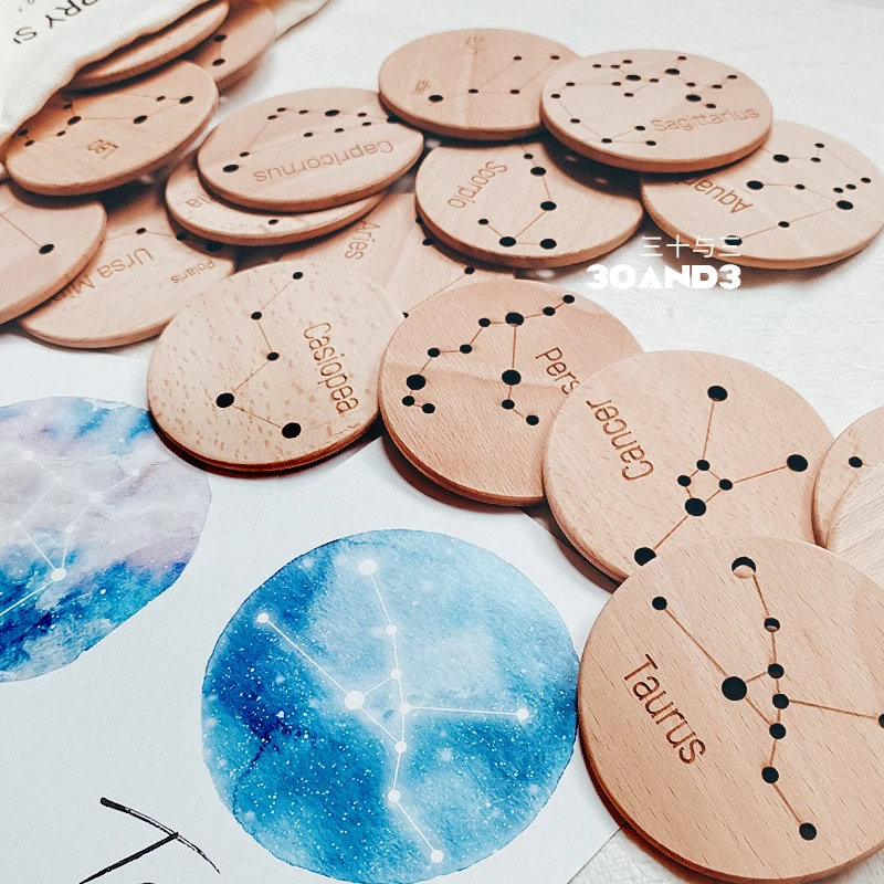 20pcs constellations Coins children's early education teaching aids wooden toys sciencet universe galaxy cognition kindergarten
20pcs constellations Coins children's early education teaching aids wooden toys sciencet universe galaxy cognition kindergarten