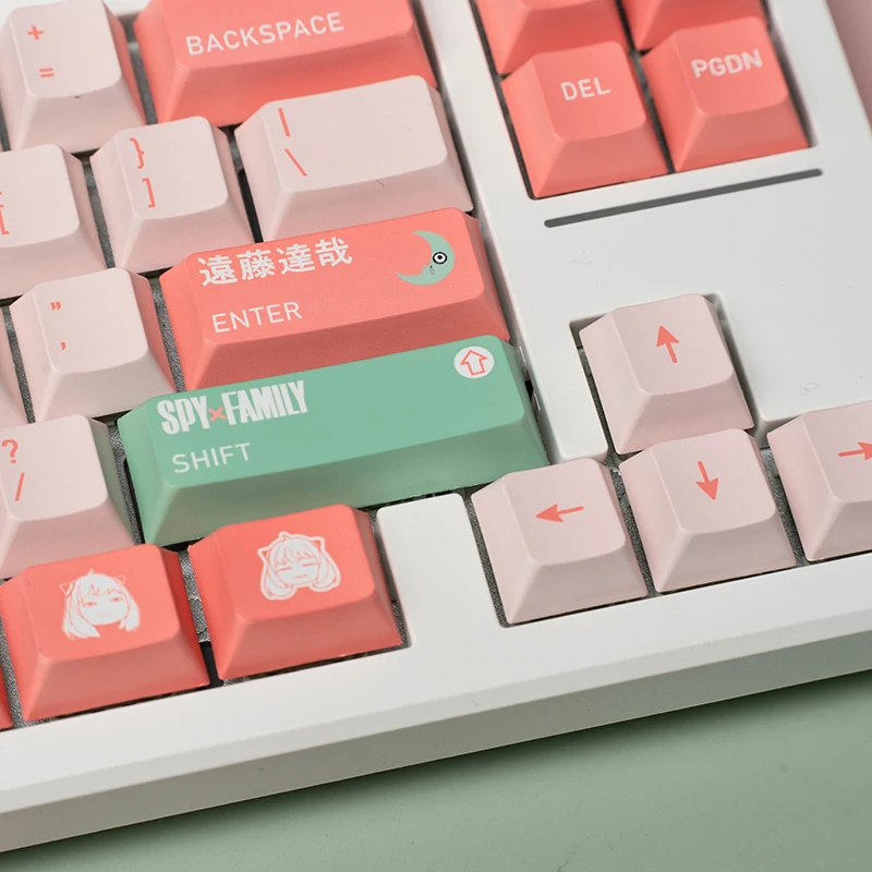 147Keys Cherry Profile PBT Keycap GMK Clong DIY Custom Spy X Family A Key Cap For Mechanical Keyboard Suitable For MX Switch
147Keys Cherry Profile PBT Keycap GMK Clong DIY Custom Spy X Family A Key Cap For Mechanical Keyboard Suitable For MX Switch