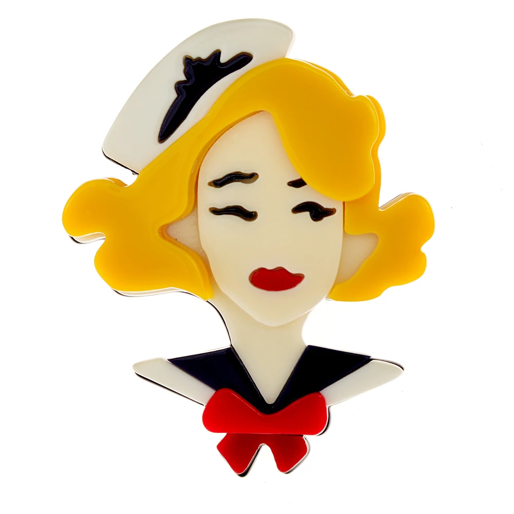 Женская Брошь Сейлор Костюм, акриловая булавка, красивые ювелирные изделия для девушек из ацетатного волокна, высокое качество
Женская Брошь Сейлор Костюм, акриловая булавка, красивые ювелирные изделия для девушек из ацетатного волокна, высокое качество