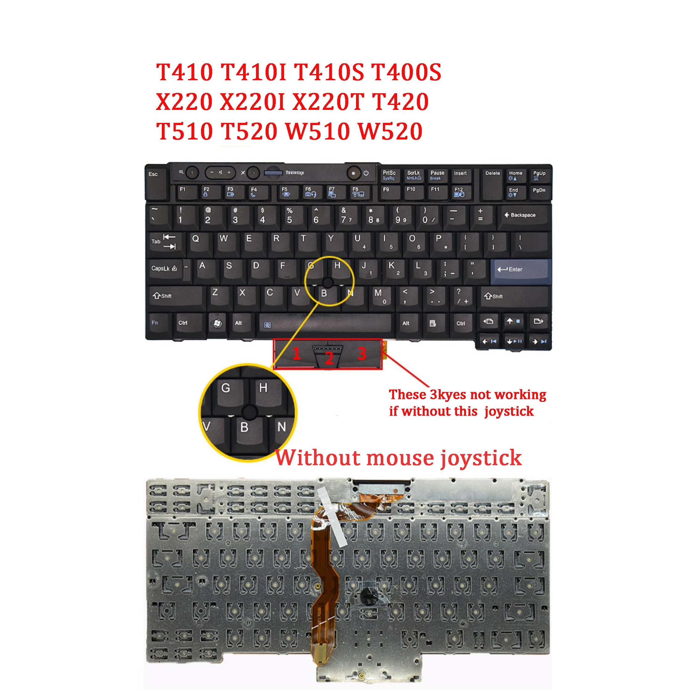 New Laptop Keyboard For LENOVO Thinkpad T410 T410I T410S T400S X220 X220I X220T T420 T510 T520 W510 W520
New Laptop Keyboard For LENOVO Thinkpad T410 T410I T410S T400S X220 X220I X220T T420 T510 T520 W510 W520