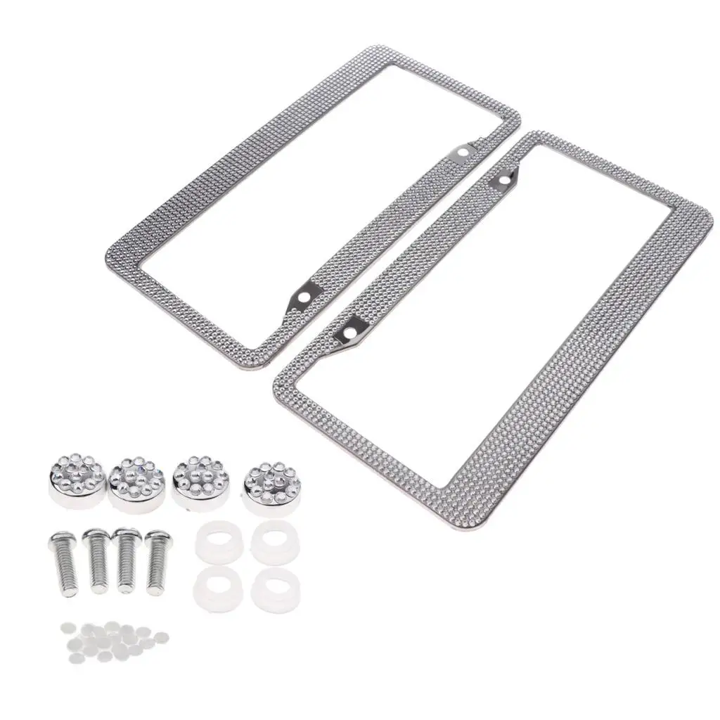 Украшения для номерного знака, стразы с хрустальными бриллиантами, 2 х12/x6 дюймов 
Украшения для номерного знака, стразы с хрустальными бриллиантами, 2 х12/x6 дюймов