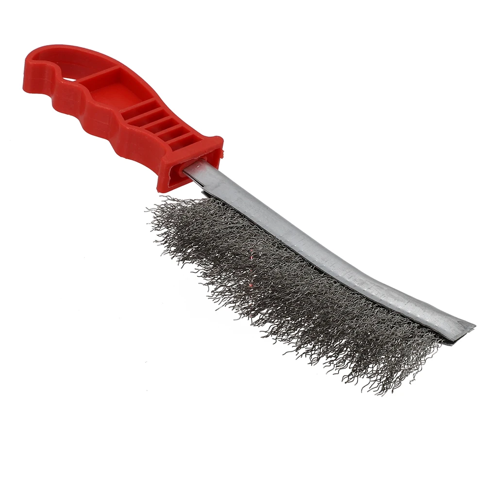 For Cleaning Grease Rust Wire Brush Closely Arranged 1pc 23cm Duty Wire Hand Brush Heavy Stainless Steel Bristles
For Cleaning Grease Rust Wire Brush Closely Arranged 1pc 23cm Duty Wire Hand Brush Heavy Stainless Steel Bristles