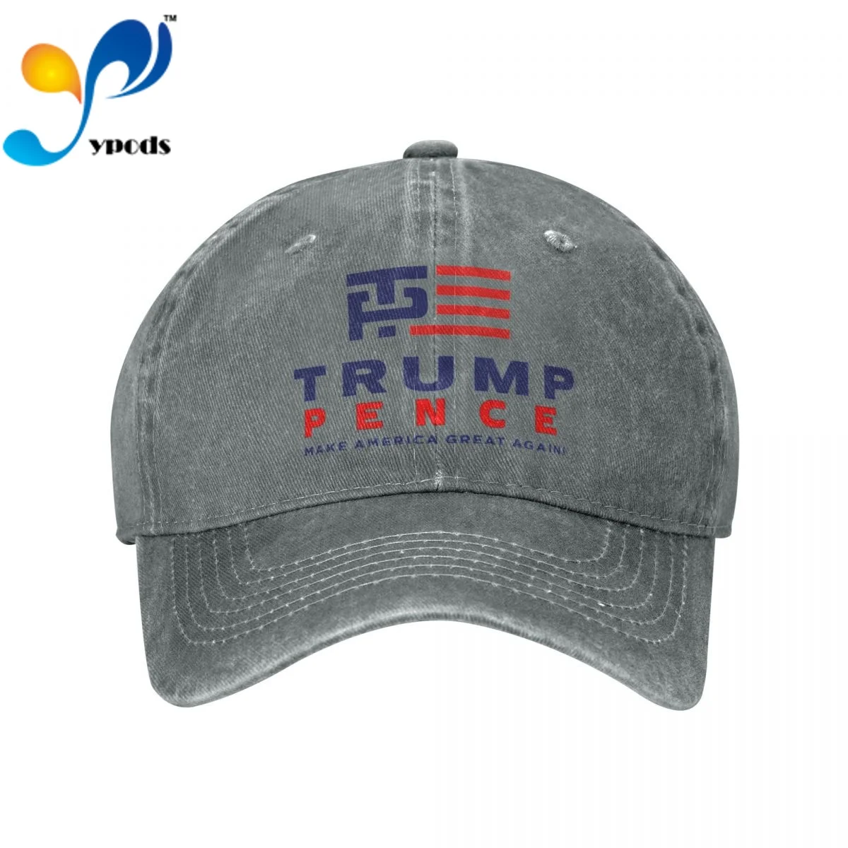 

New Brand Anime Trump Pence Snapback Cap Cotton Baseball Cap Men Women Hip Hop Dad Hat Trucker