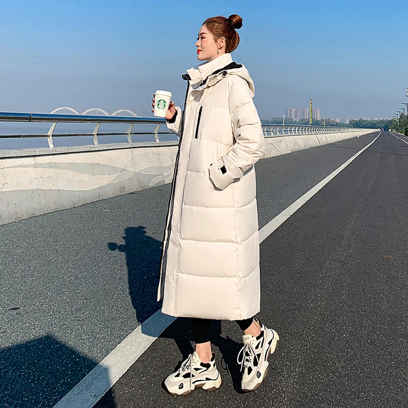 Women White Long Cotton-Padded Jacket Fashion Coats Female Hooded Warm Padded Parka Down Jacket Winter Cold Protection Jackets
Women White Long Cotton-Padded Jacket Fashion Coats Female Hooded Warm Padded Parka Down Jacket Winter Cold Protection Jackets