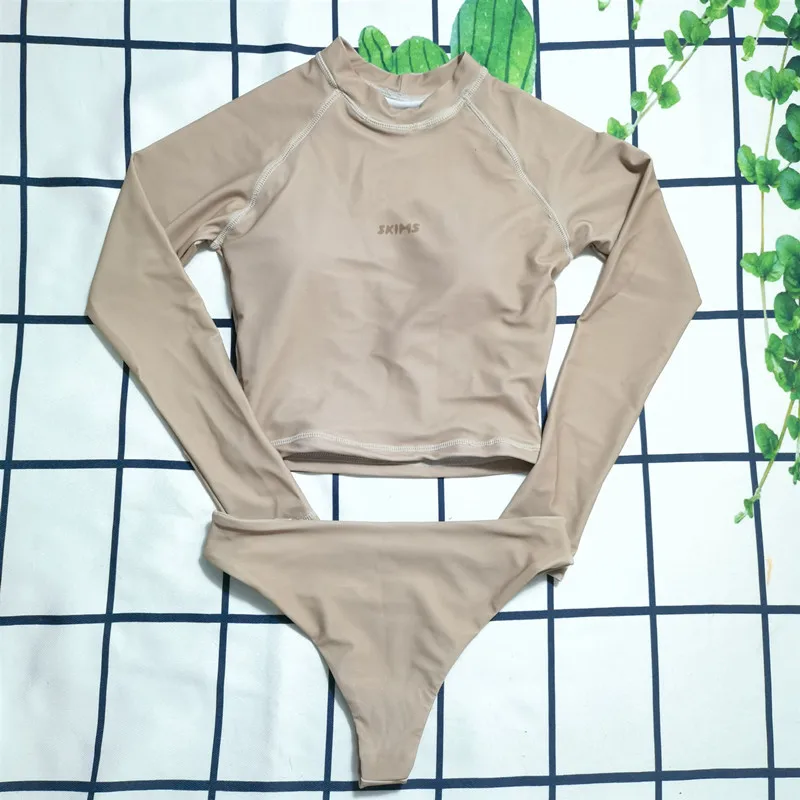 Summer Printing Luxury Design Sandy Beach Bikini Long Sleeve Swimsuit Women One Piece Swimwear Hot Spring Yoga Suit 
Summer Printing Luxury Design Sandy Beach Bikini Long Sleeve Swimsuit Women One Piece Swimwear Hot Spring Yoga Suit