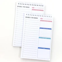 52 sheets Daily To Dos Planner To Do List Notebook Daily Schedules Things To Do Memo Top Priorities Writing Pad PVC Hardcover