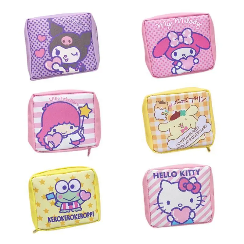 Sanrioed Anime Cinnamoroll Kuromi Cartoon Sanitary Napkin Towels Storage Bag Girl Travel Mini Portable Lipstick Earphone Storage 
Sanrioed Anime Cinnamoroll Kuromi Cartoon Sanitary Napkin Towels Storage Bag Girl Travel Mini Portable Lipstick Earphone Storage