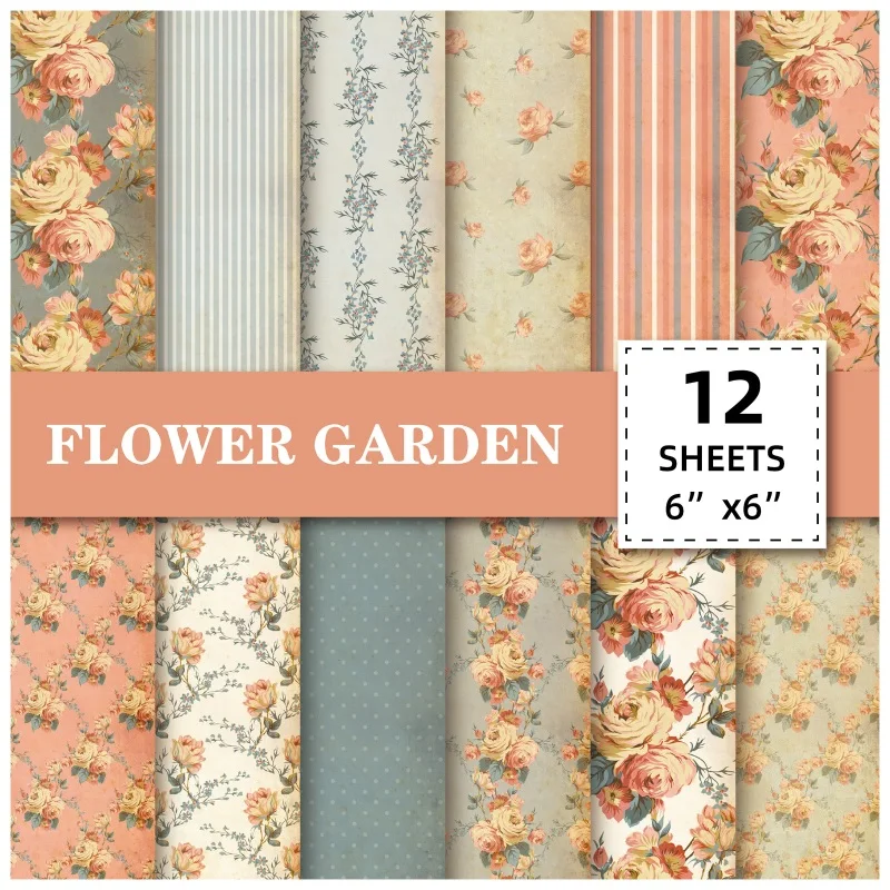 12 Pcs/set 15*15cm Craft Paper Flower Garden Series Handmade DIY Paper-cut Material, Colourful Decorative Paper, Gift Paper
12 Pcs/set 15*15cm Craft Paper Flower Garden Series Handmade DIY Paper-cut Material, Colourful Decorative Paper, Gift Paper