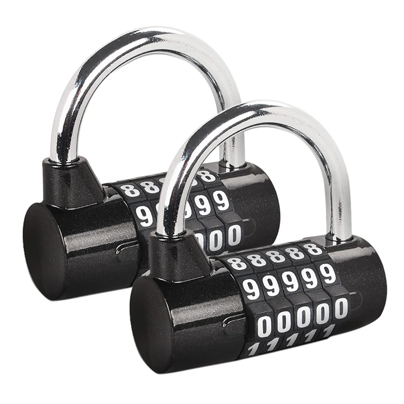 Gym Locker Lock,5-Dial Padlock,Digit Combination Lock,Set Your Own Keyless Resettable Combo 2 Pack
Gym Locker Lock,5-Dial Padlock,Digit Combination Lock,Set Your Own Keyless Resettable Combo 2 Pack