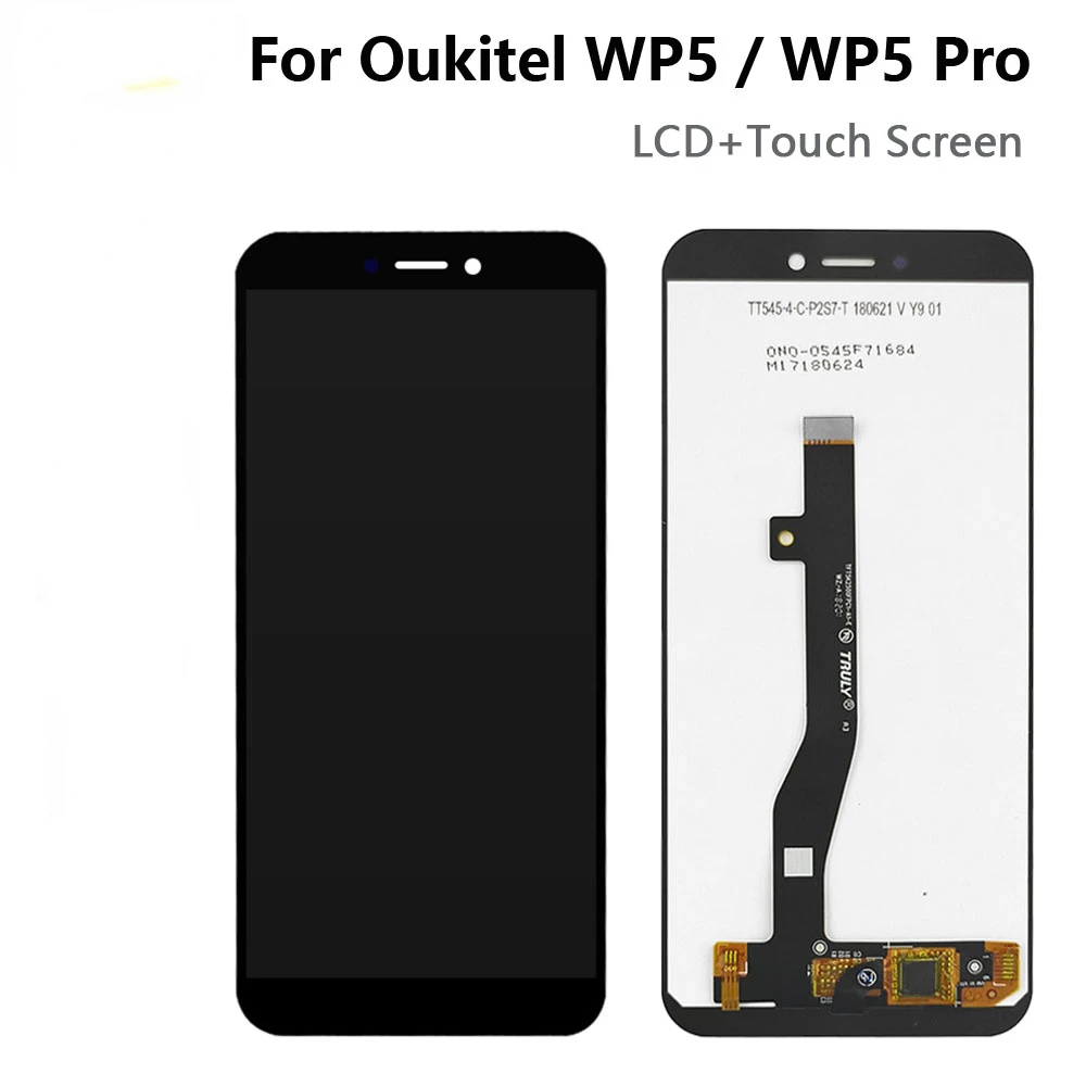 For Oukitel WP5 LCD Display Touch Screen Digitizer Assembly Replacement WP5 Pro LCD Display Pantalla Repair Part
For Oukitel WP5 LCD Display Touch Screen Digitizer Assembly Replacement WP5 Pro LCD Display Pantalla Repair Part