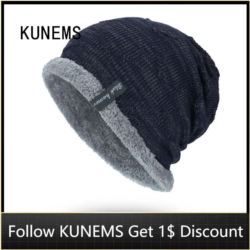 KUNEMS Winter Fashion Beanies Hats for Men Bonnets Plus Velvet Warm Knitted Hat Casual Dad Caps Soft Cap Gorras Hombre
KUNEMS Winter Fashion Beanies Hats for Men Bonnets Plus Velvet Warm Knitted Hat Casual Dad Caps Soft Cap Gorras Hombre