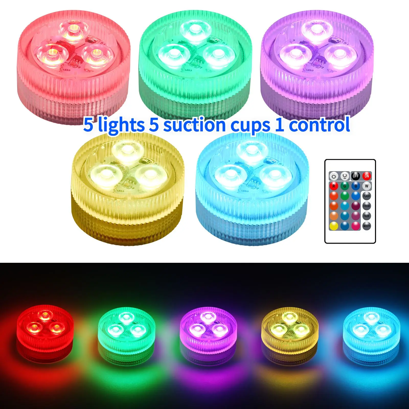 Подводная лампа с дистанционным управлением, водонепроницаемый подводный RGB Ночной светильник для бассейна, 5 цветов, IP68
Подводная лампа с дистанционным управлением, водонепроницаемый подводный RGB Ночной светильник для бассейна, 5 цветов, IP68