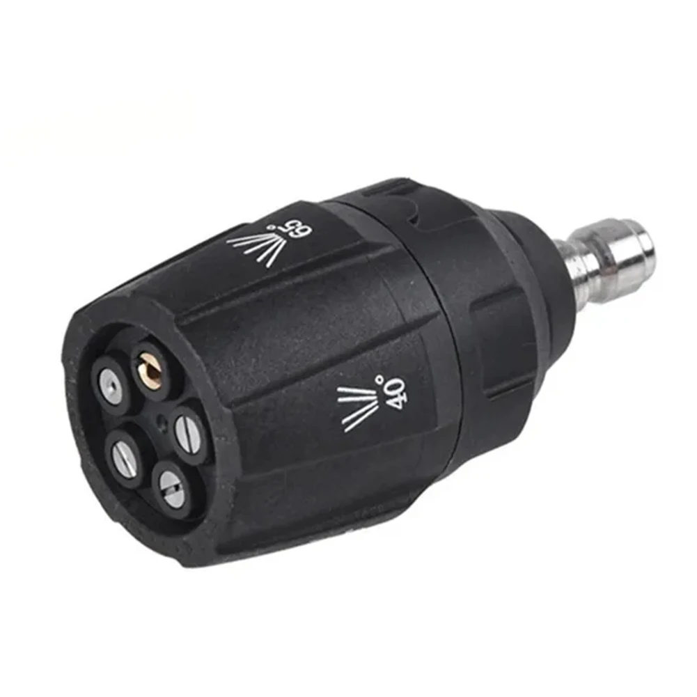 5-in-1 Adjustable Pressure Washer Nozzle Multi Rotating 1/4in Quick Connector Garden Washer Cleaner Water Gun Parts Hose Nozzle
5-in-1 Adjustable Pressure Washer Nozzle Multi Rotating 1/4in Quick Connector Garden Washer Cleaner Water Gun Parts Hose Nozzle