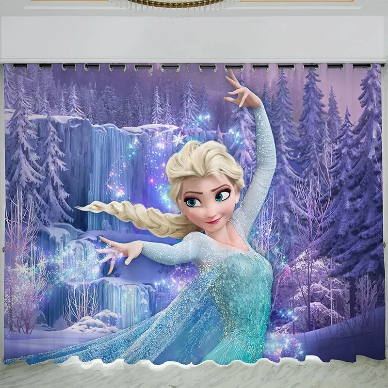 2 Panels Disney Frozen 2 Elsa and Anna Blackout Curtain for Living Room Shading Curtain for Bedroom Custom Curtains Home Decor 
2 Panels Disney Frozen 2 Elsa and Anna Blackout Curtain for Living Room Shading Curtain for Bedroom Custom Curtains Home Decor