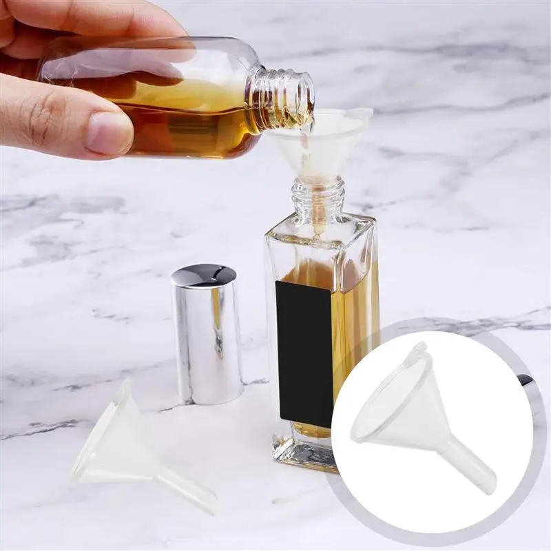 100Pcs Plastic Funnels Transfer Filling Tool for Bottle Filling Perfumes Essential Oils
100Pcs Plastic Funnels Transfer Filling Tool for Bottle Filling Perfumes Essential Oils