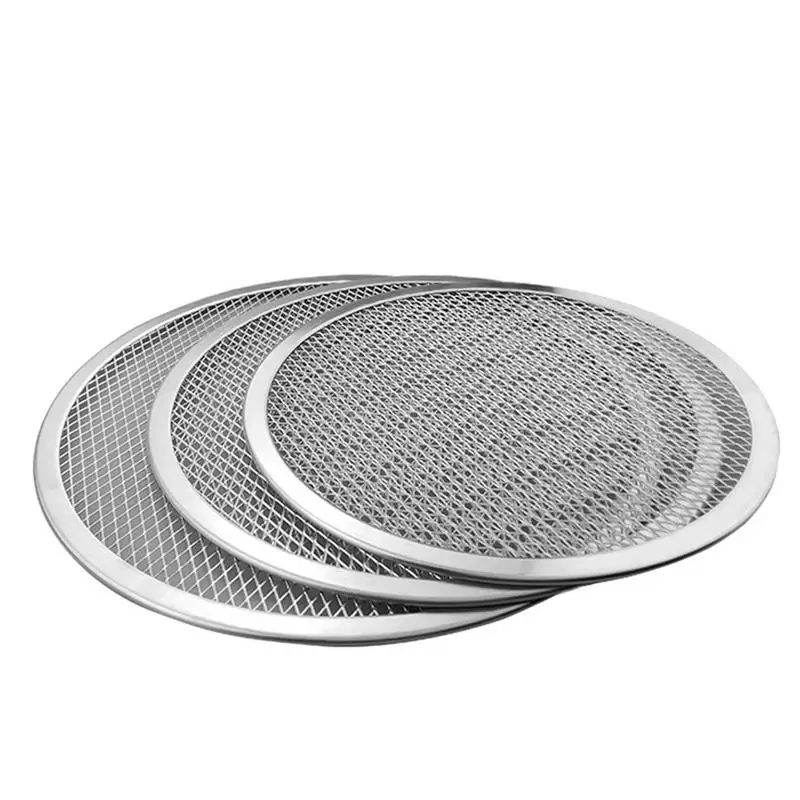 Non stick Pizza Screen Pan Baking Tray Metal Net New Seamless Aluminum Metal Net Bakeware Kitchen Tools Pizza 6-22inch
Non stick Pizza Screen Pan Baking Tray Metal Net New Seamless Aluminum Metal Net Bakeware Kitchen Tools Pizza 6-22inch