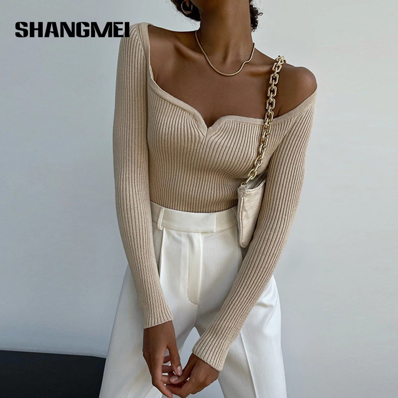Sexy Square Neck Khaki Long Sleeve Sweater Tops Women Knitting Autumn Winter Basic Ribbed Black Casual Knitted Bottoming Shirts
Sexy Square Neck Khaki Long Sleeve Sweater Tops Women Knitting Autumn Winter Basic Ribbed Black Casual Knitted Bottoming Shirts